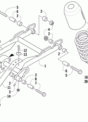 REAR SUSPENSION FRONT ARM ASSEMBLY