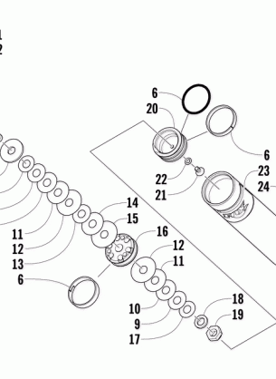 REAR SUSPENSION REAR ARM SHOCK ABSORBER