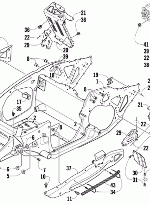 FRONT FRAME AND FOOTREST ASSEMBLY