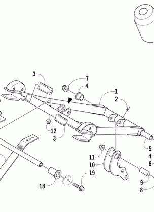 REAR SUSPENSION FRONT ARM ASSEMBLY