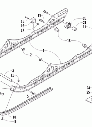 SLIDE RAIL AND TRACK ASSEMBLY