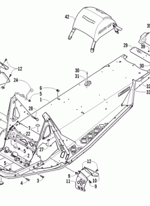 CHASSIS REAR BUMPER AND SNOWFLAP ASSEMBLY