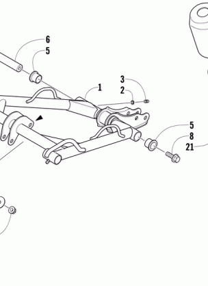 REAR SUSPENSION FRONT ARM ASSEMBLY