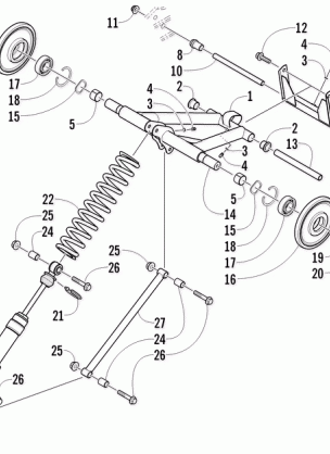 REAR SUSPENSION REAR ARM ASSEMBLY