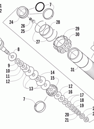 REAR SUSPENSION REAR ARM SHOCK ABSORBER