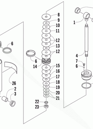 REAR SUSPENSION REAR ARM SHOCK ABSORBER