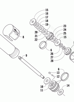 REAR SUSPENSION REAR ARM SHOCK ABSORBER