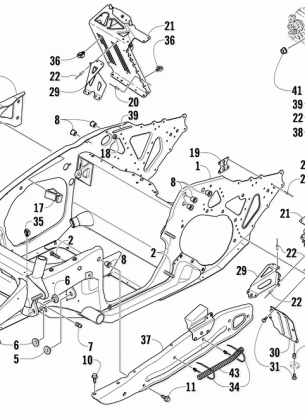 FRONT FRAME AND FOOTREST ASSEMBLY