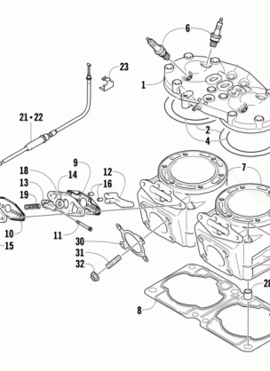 CYLINDER AND HEAD ASSEMBLY