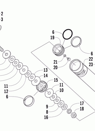 REAR SUSPENSION REAR ARM SHOCK ABSORBER