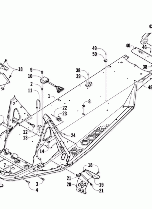 CHASSIS REAR BUMPER AND SNOWFLAP ASSEMBLY