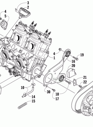 ENGINE AND RELATED PARTS