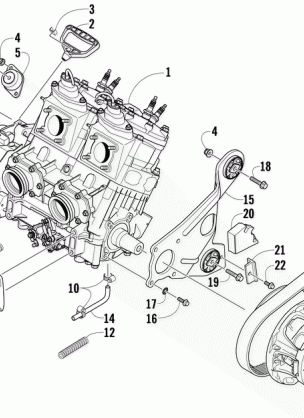 ENGINE AND RELATED PARTS