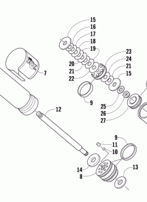 REAR SUSPENSION REAR ARM SHOCK ABSORBER