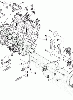 ENGINE AND RELATED PARTS