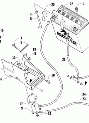 BATTERY AND TRAY ASSEMBLY