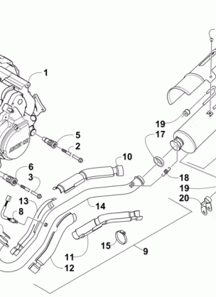 ENGINE AND EXHAUST