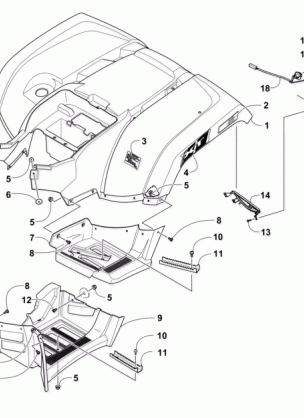 REAR BODY PANEL AND FOOTWELL ASSEMBLIES