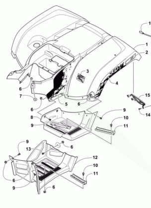 REAR BODY PANEL AND FOOTWELL ASSEMBLIES