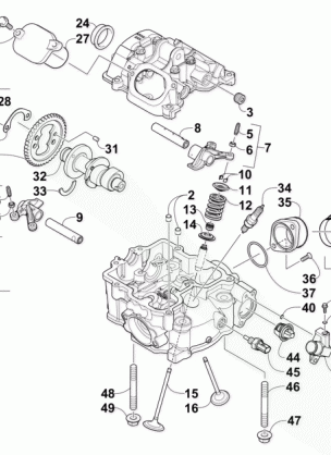 CYLINDER HEAD AND CAMSHAFT / VALVE  ASSEMBLY ]301077]