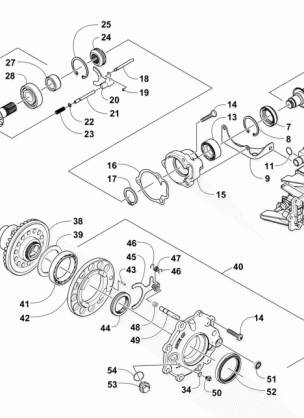 FRONT DRIVE GEARCASE ASSEMBLY