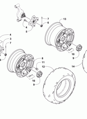 WHEEL AND TIRE ASSEMBLY