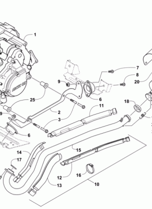 ENGINE AND EXHAUST