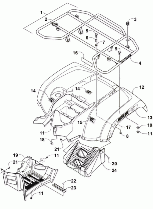 REAR RACK BODY PANEL AND FOOTWELL ASSEMBLIES