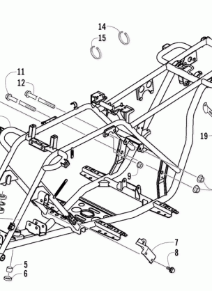 FRAME AND RELATED PARTS ASSEMBLY