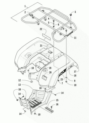 REAR RACK BODY PANEL AND FOOTWELL ASSEMBLIES