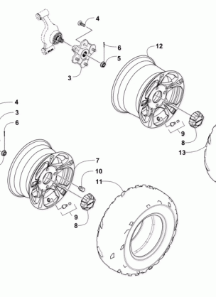 WHEEL AND TIRE ASSEMBLY