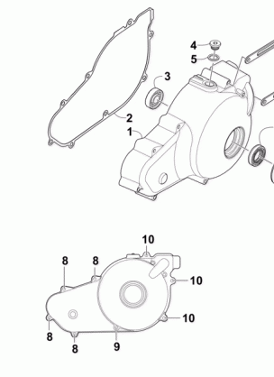 MAGNETO SIDE ENGINE COVERS