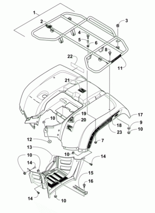 REAR RACK BODY PANEL AND FOOTWELL ASSEMBLIES