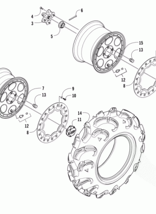 WHEEL AND TIRE ASSEMBLY