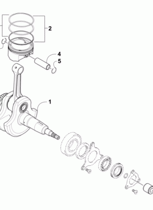 CRANKSHAFT AND PISTON ASSEMBLY