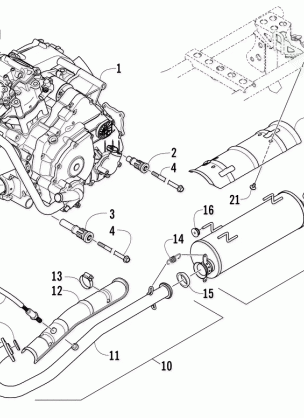 ENGINE AND EXHAUST