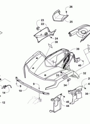 FRONT BODY RACK AND HEADLIGHT ASSEMBLY