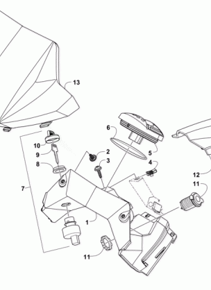 CONSOLE AND INSTRUMENT ASSEMBLY