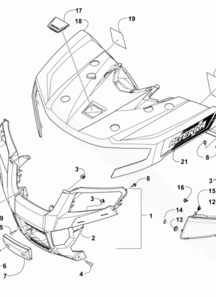 FRONT BODY PANEL AND HEADLIGHT ASSEMBLIES