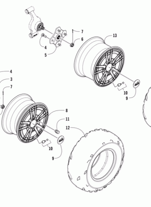 WHEEL AND TIRE ASSEMBLY