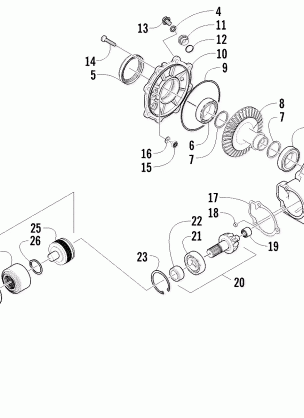 REAR DRIVE GEARCASE ASSEMBLY