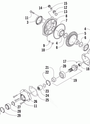 REAR DRIVE GEARCASE ASSEMBLY