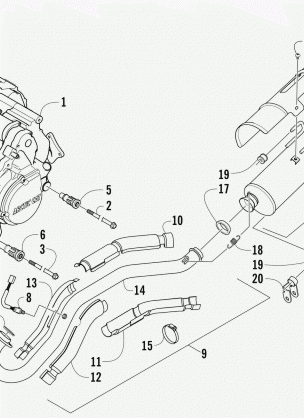 ENGINE AND EXHAUST