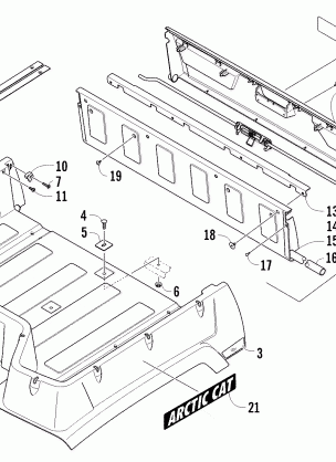 CARGO BOX AND TAILGATE ASSEMBLY