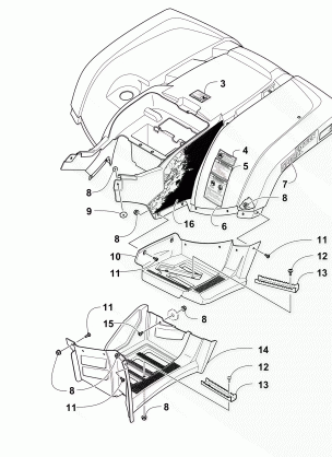 REAR BODY PANEL AND FOOTWELL ASSEMBLIES (Camo)