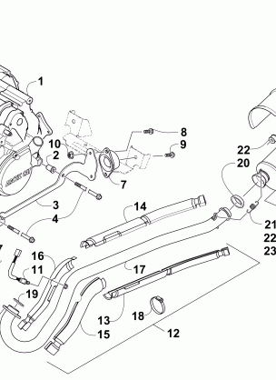 ENGINE AND EXHAUST