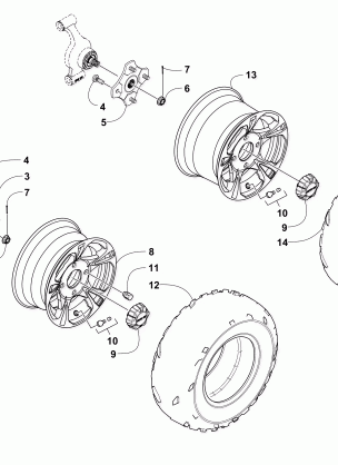 WHEEL AND TIRE ASSEMBLY