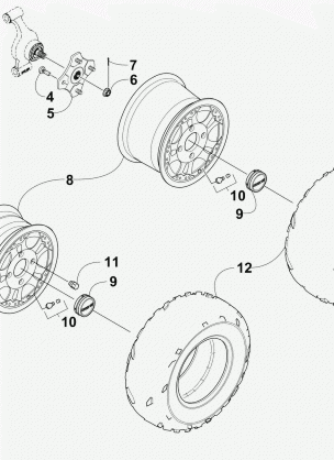 WHEEL AND TIRE ASSEMBLY