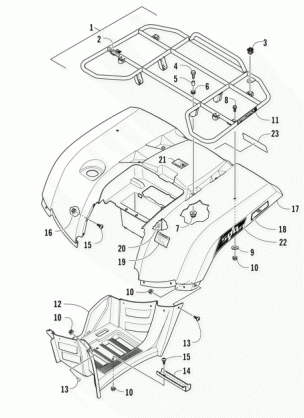 REAR RACK BODY PANEL AND FOOTWELL ASSEMBLIES