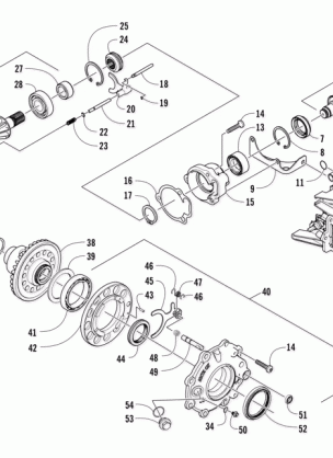 FRONT DRIVE GEARCASE ASSEMBLY